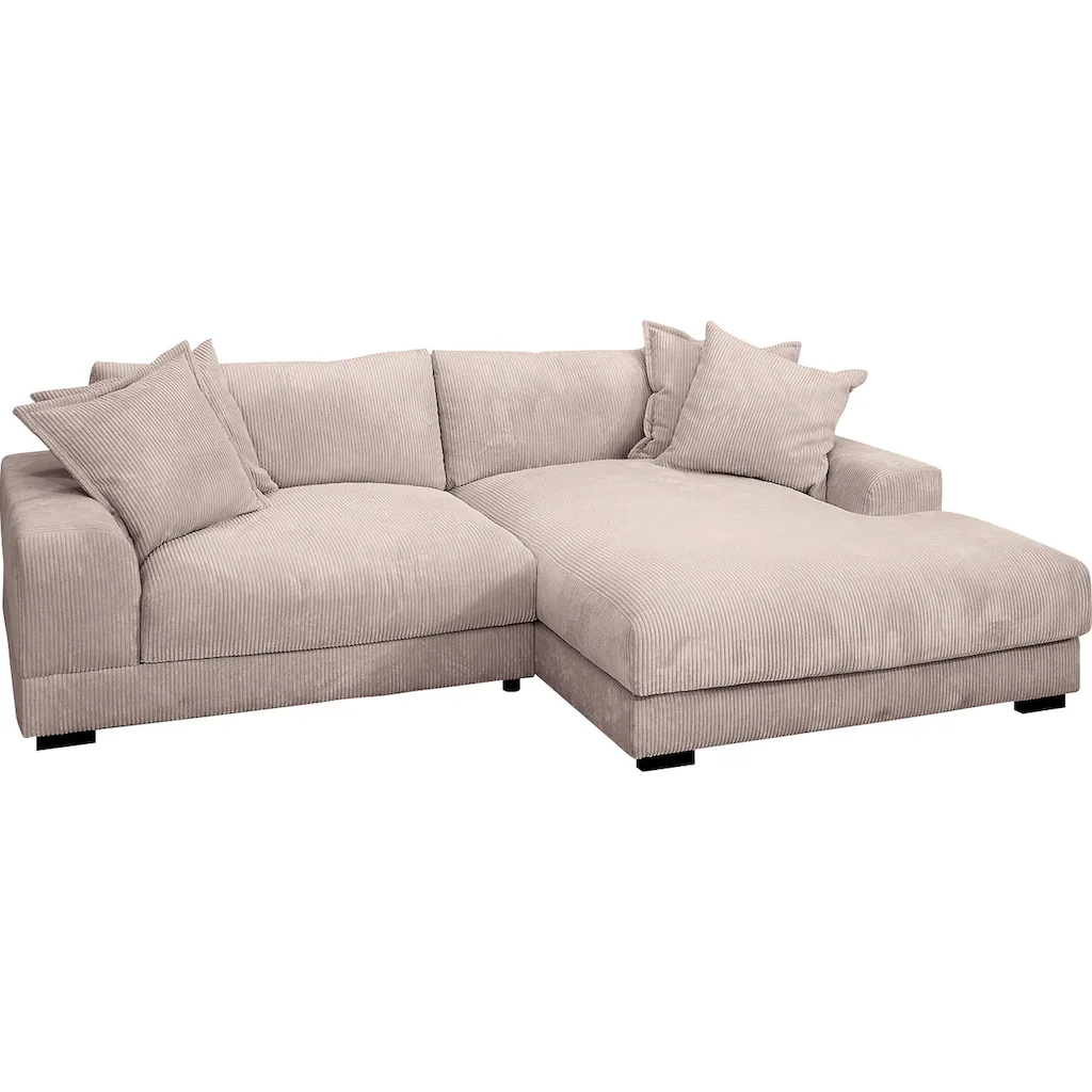 TRENDMANUFAKTUR Ecksofa »Zinal« mit extra softem Sitz in trendiger Breitcord-Optik kaufen im Angebot