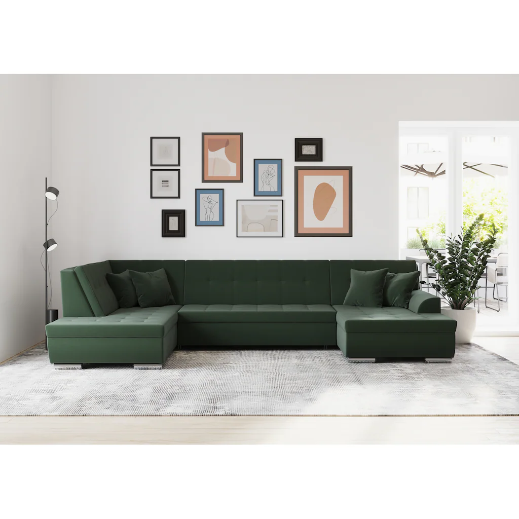 DOMO collection Wohnlandschaft Wahlweise mit Bettfunktion