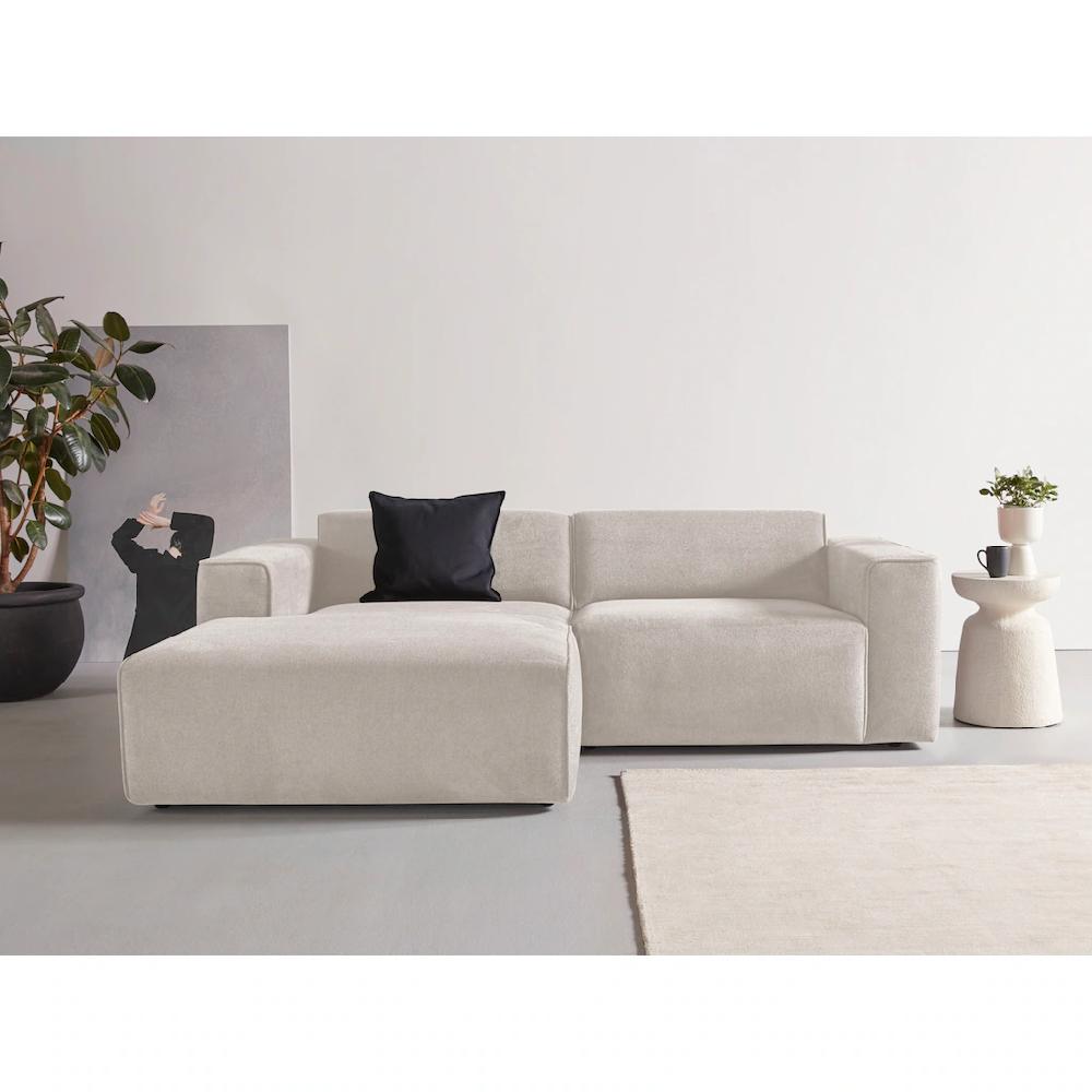 andas Ecksofa »Noord« mit Kedernaht Breite 234 cm Cord Struktur Webstoff kaufen
