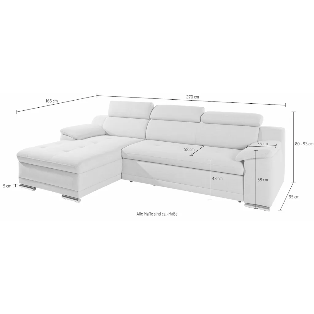 sit&more Ecksofa mit Bettfunktion online kaufen Exklusivangebot