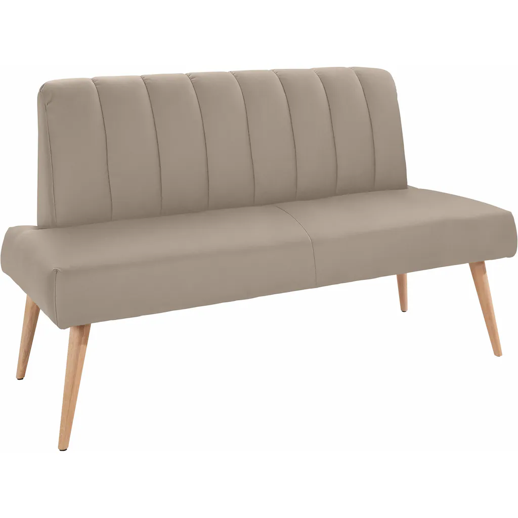 exxpo - sofa fashion Sitzbank »Costa moderne Rückensteppung bequem und elegant hoher Holzfuß« hochwertige Detailverarbeitung Frei im Raum stellbar Saisonschlussverkauf