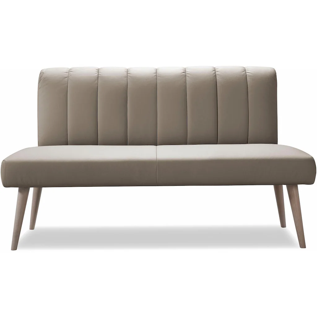 exxpo - sofa fashion Sitzbank »Costa moderne Rückensteppung bequem und elegant hoher Holzfuß« hochwertige Detailverarbeitung Frei im Raum stellbar Saisonschlussverkauf