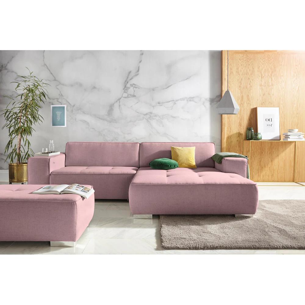 INOSIGN Ecksofa »Sapporo« mit Sitztiefenverstellung