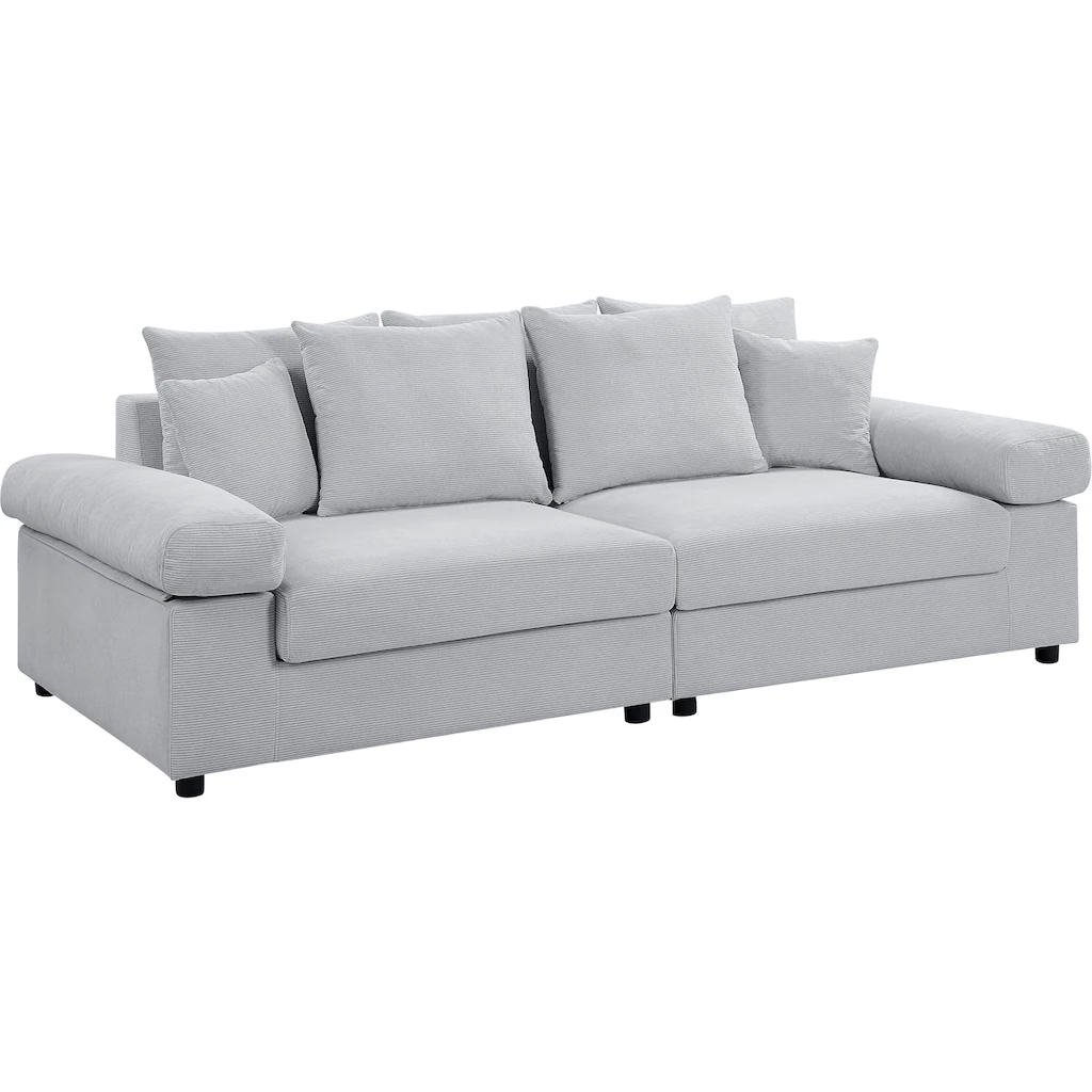 ATLANTIC home collection Big-Sofa »Bjoern« mit Cord-Bezug XXL-Sitzfläche mit Federkern frei im Raum stellbar kaufen Osterangebot