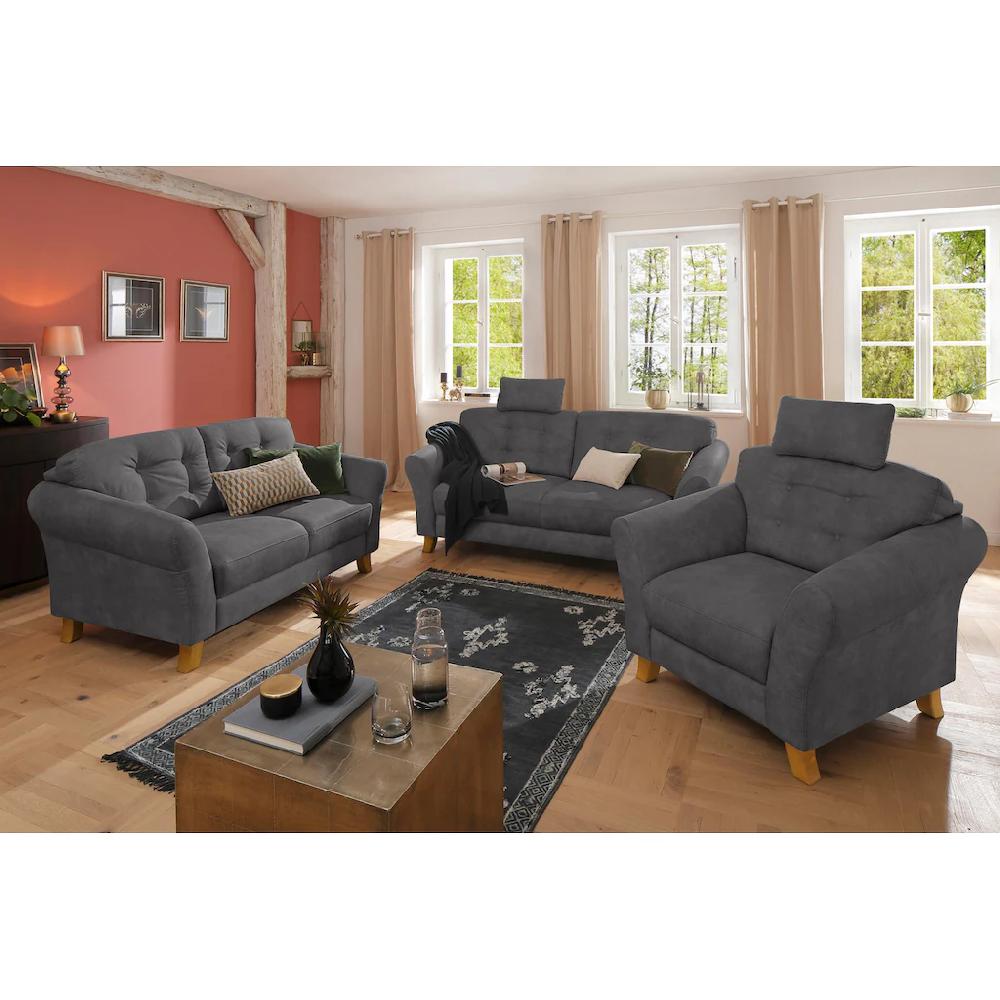 Home affaire 3-Sitzer »Trondheim« mit Federkern Knopfheftung im Rücken kaufen Muttertagsangebot