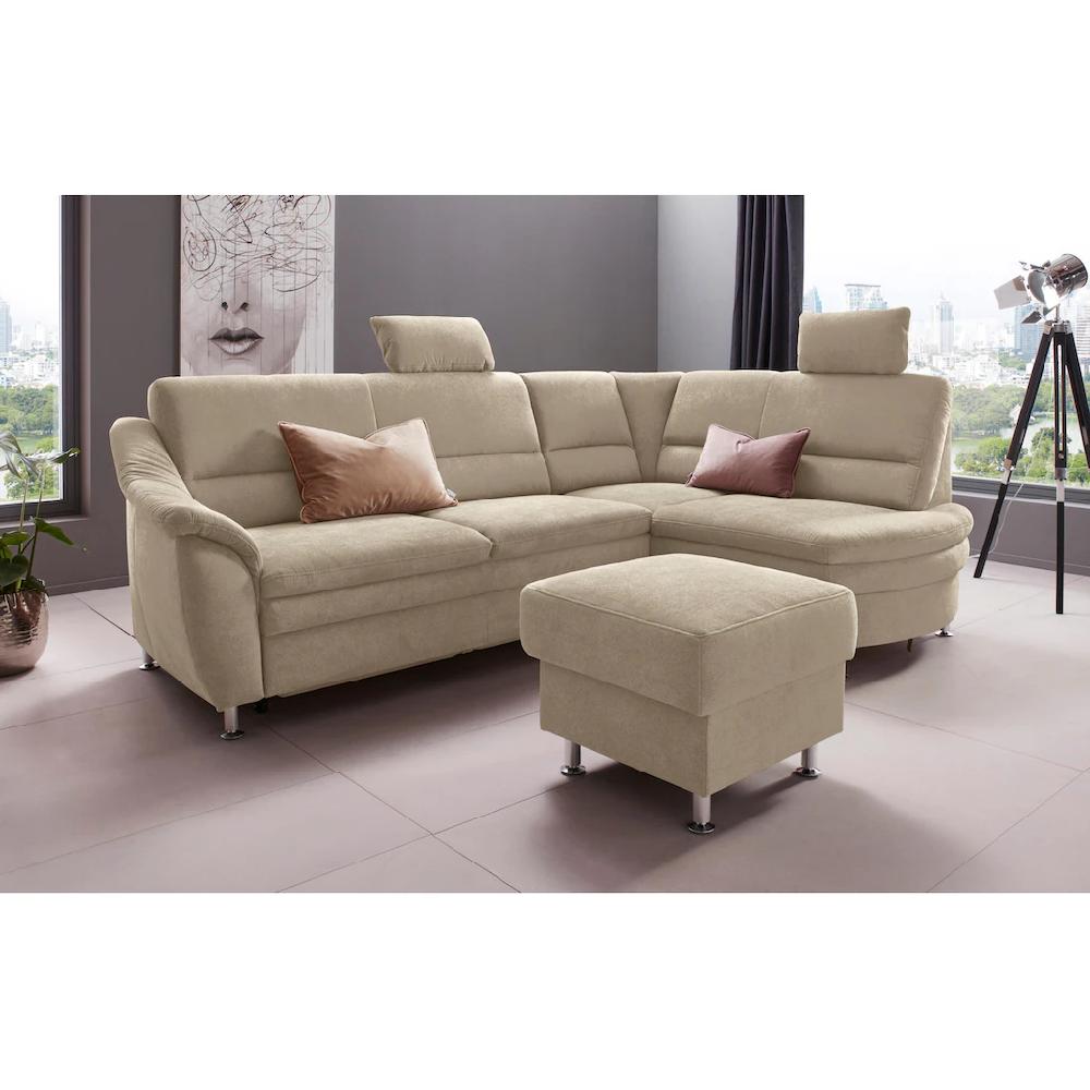 Places of Style Ecksofa »Cardoso L-Form« Federkern wahlweise mit Bett Schubkasten kaufen