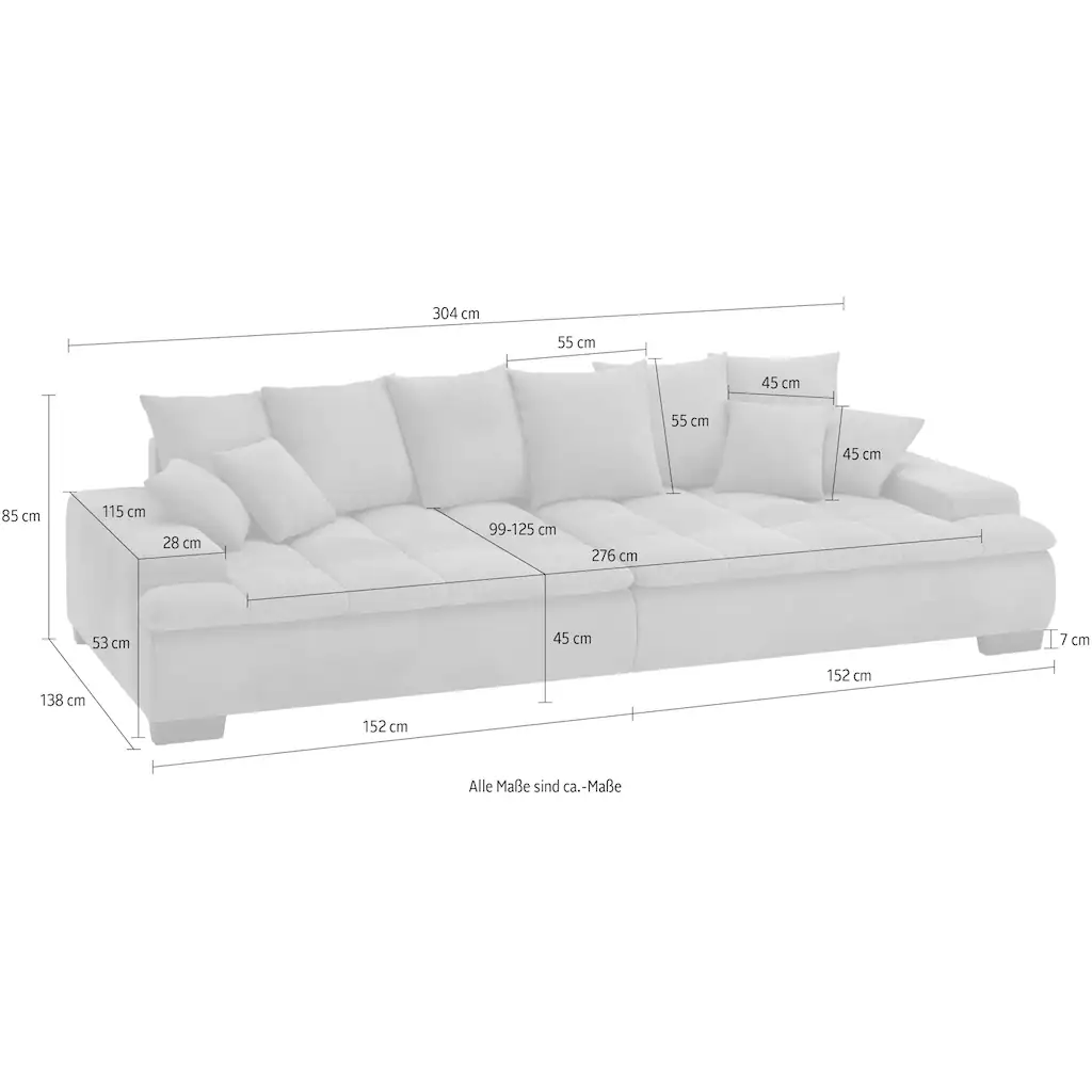 Mr. Couch Big-Sofa »Haiti II« mit Kaltschaumpolsterung bis 140 kg belastbar kaufen Riesige Ersparnisse