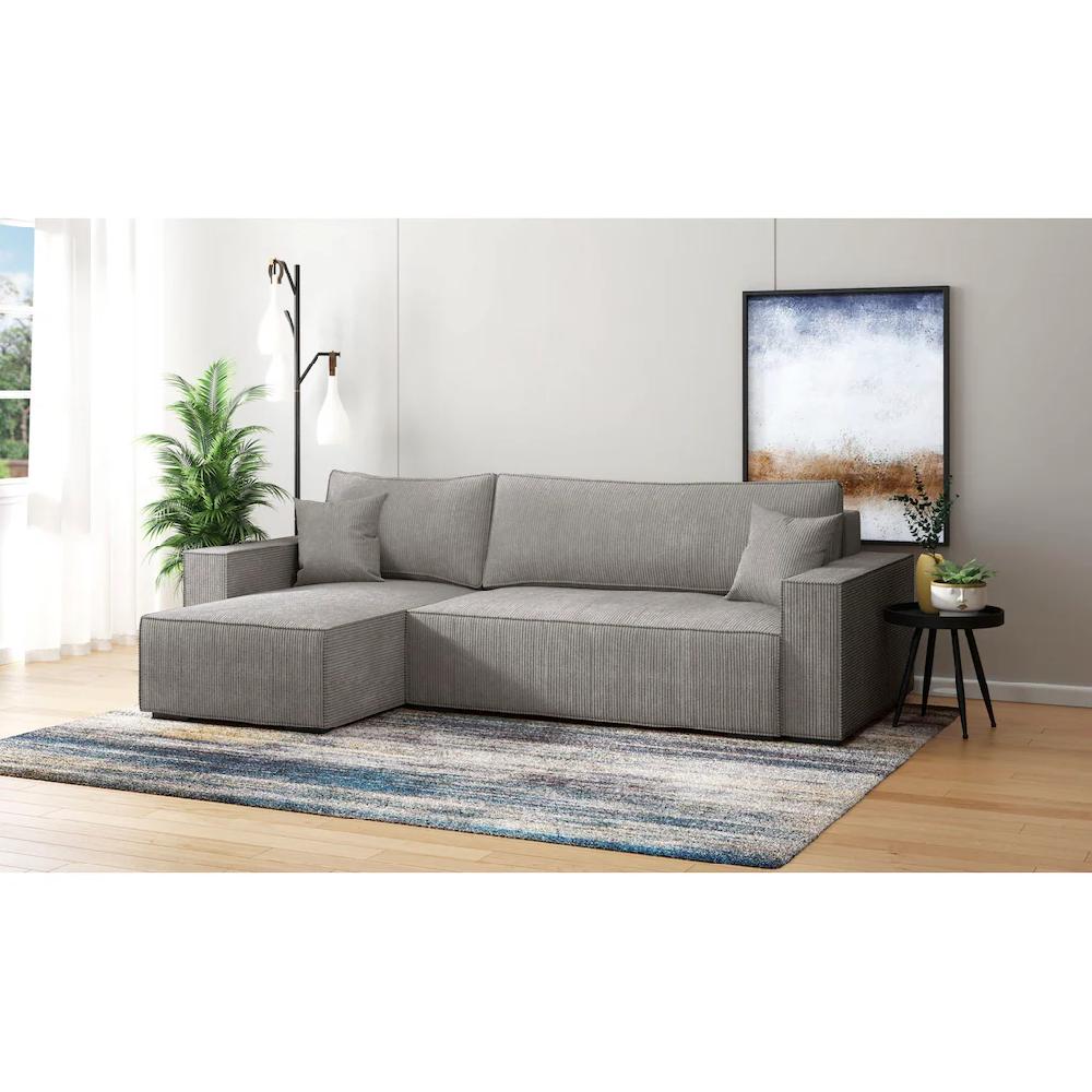 INOSIGN Ecksofa »Wylie« Cord Recamiere beidseitig montierbar mit Bettfunktion und Bettkasten kaufen