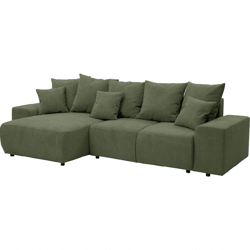 WERK2 Ecksofa »Riwa« Trendiges Ecksofa mit vielen Kissen Schlaffunktion & Bettkasten kaufen Bis zu 60% Rabatt
