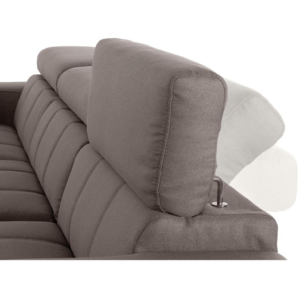 DOMO collection Ecksofa »Trento L-Form mit Kufenfuß oder Einzelfuß« wahlweise mit Kopfteilverstellung Recamiere links/rechts bestellbar kaufen Kostenloser Versand international