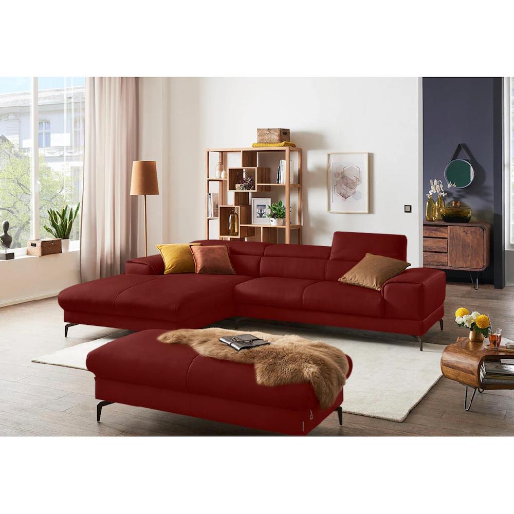 W.SCHILLIG Ecksofa »piedroo Designsofa mit tollem Sitzkomfort elegant und bequem L-Form« Kopfteilverstellung wahlweise mit Sitztiefenverstellung Breite 303cm kaufen Online