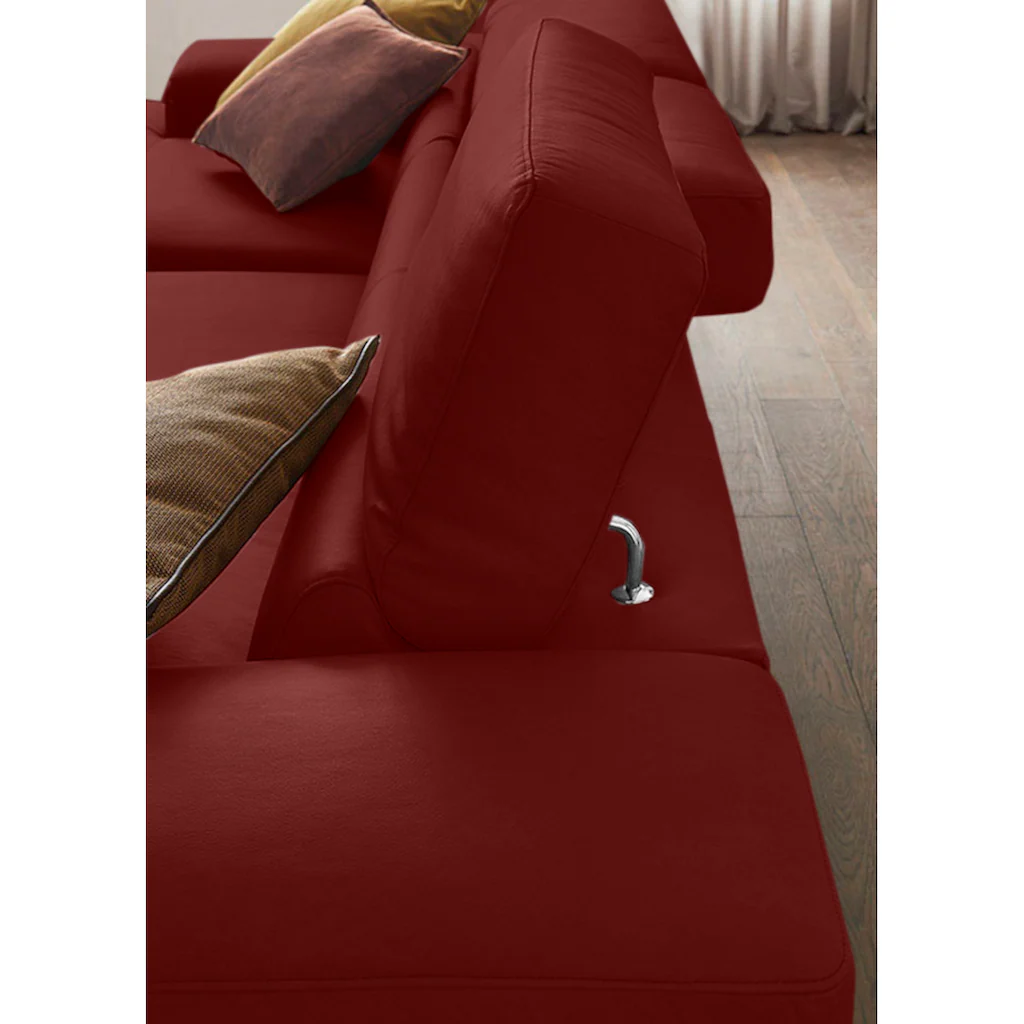 W.SCHILLIG Ecksofa »piedroo Designsofa mit tollem Sitzkomfort elegant und bequem L-Form« Kopfteilverstellung wahlweise mit Sitztiefenverstellung Breite 303cm kaufen Online