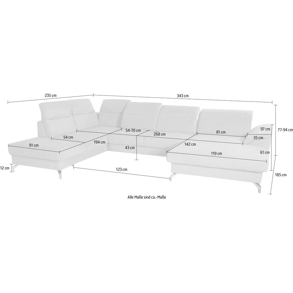 sit&more Wohnlandschaft »Percy U-Form« kaufen Auslauf