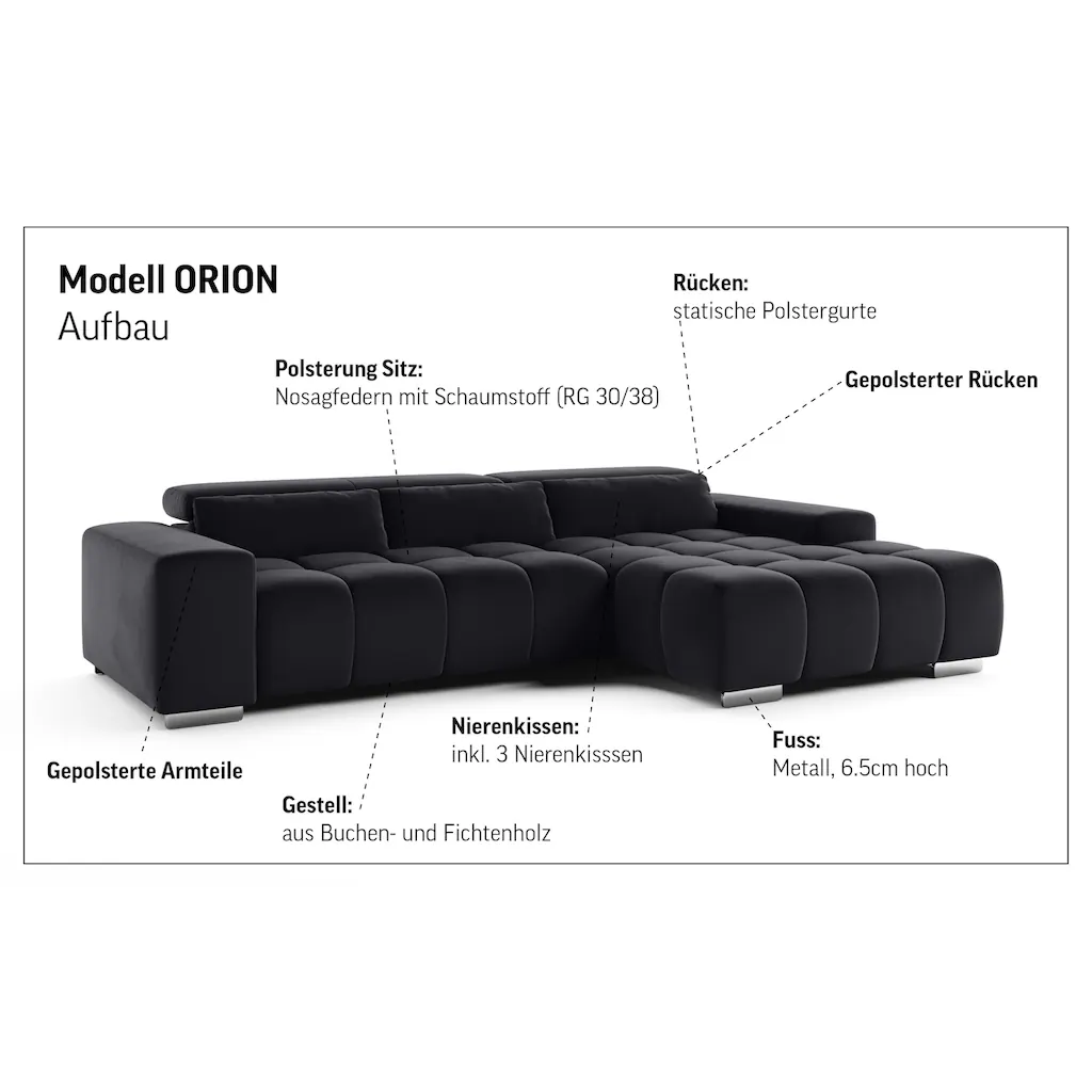COTTA Ecksofa »Orion L-Form« kaufen Fabrikverkauf