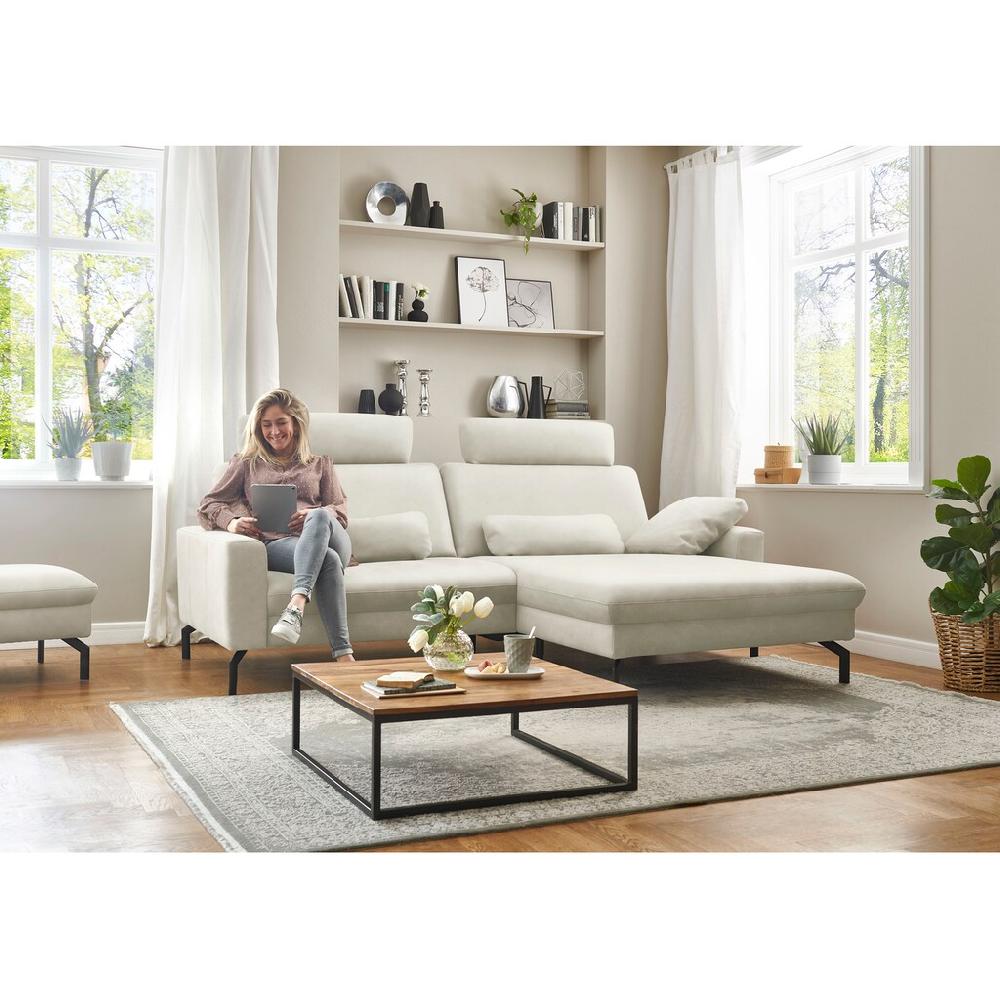 Die PlanBar Ecksofa »PN-EM20028 L-Form« mit Kopfstützen wahlweise mit motorischem Canape