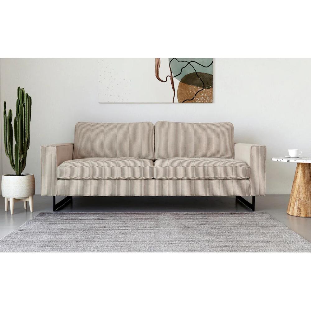 Places of Style 3-Sitzer »Pinto« Maxi-Ausführung mit Keder und Metallfüßen auch mit Cord Bezug kaufen