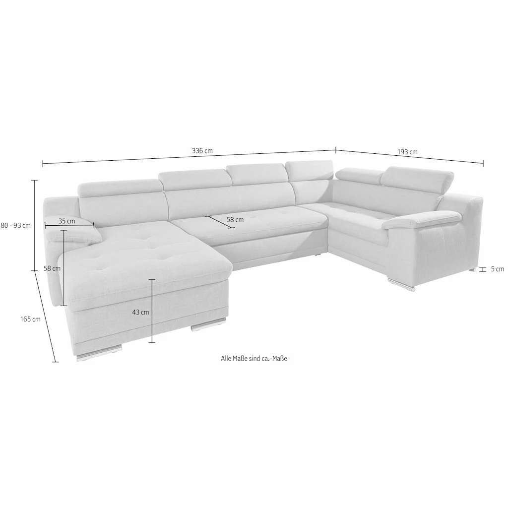 sit&more Wohnlandschaft mit Bettfunktion online kaufen Jubiläumsangebot