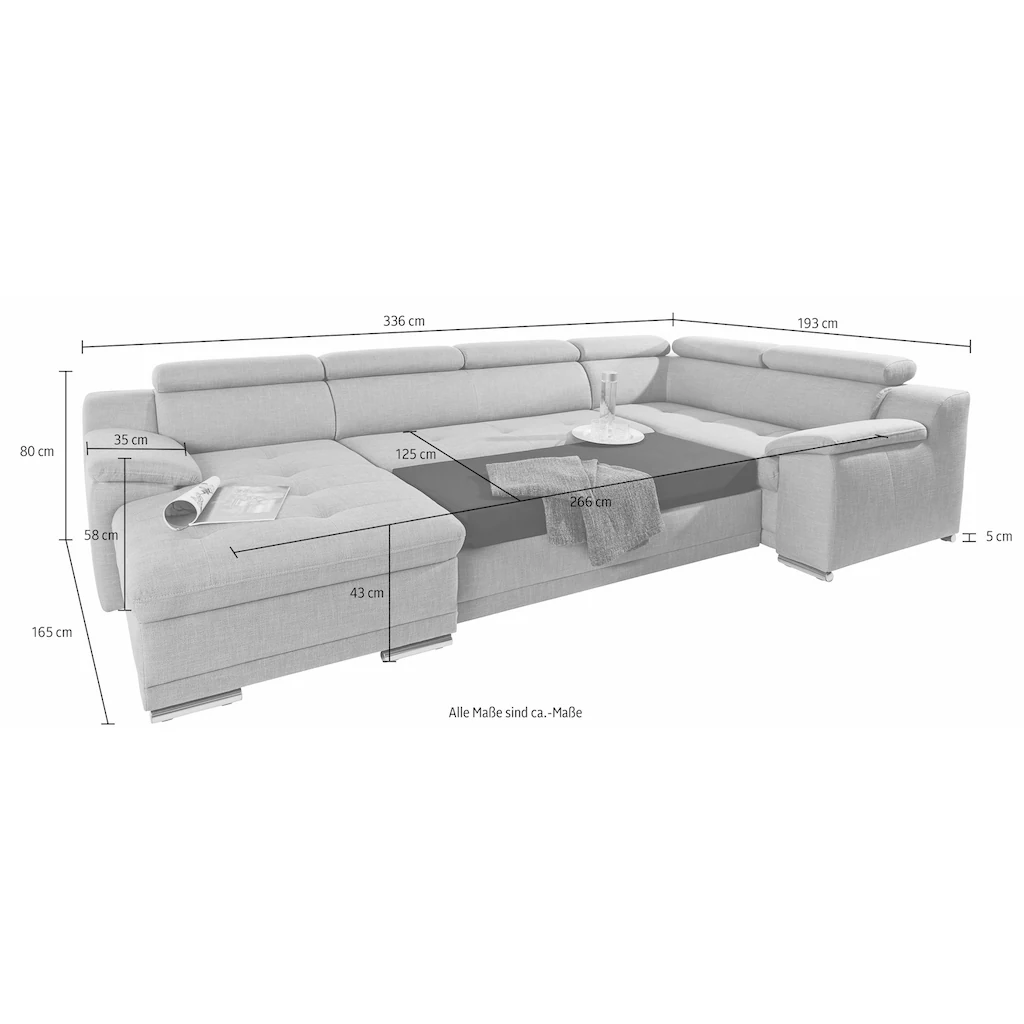 sit&more Wohnlandschaft mit Bettfunktion online kaufen Jubiläumsangebot