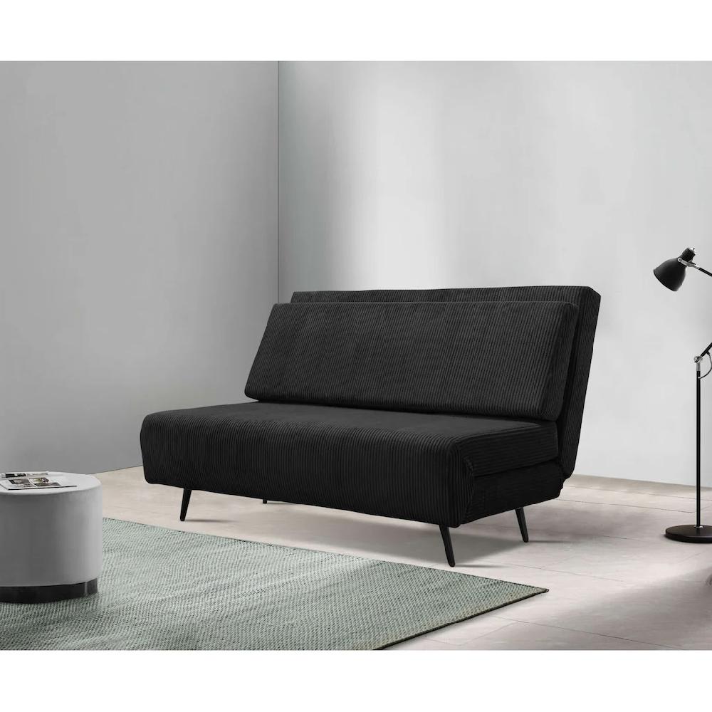 andas Schlafsofa »Linnea« Daybed mit aufklappbarer Liegefläche in Webstoff Veloursstoff Cord kaufen Top Angebot