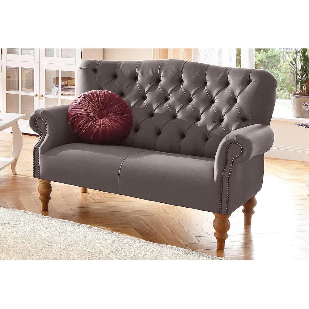 Home affaire Chesterfield-Sofa »Lord« mit echter Chesterfield-Knopfheftung und Ziernägeln kaufen Blitzangebot
