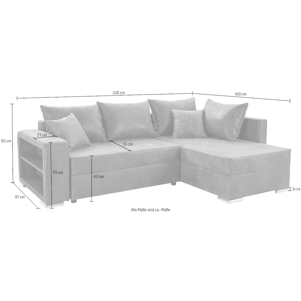 COLLECTION AB Ecksofa mit komfortablem Federkern online kaufen Neuheiten