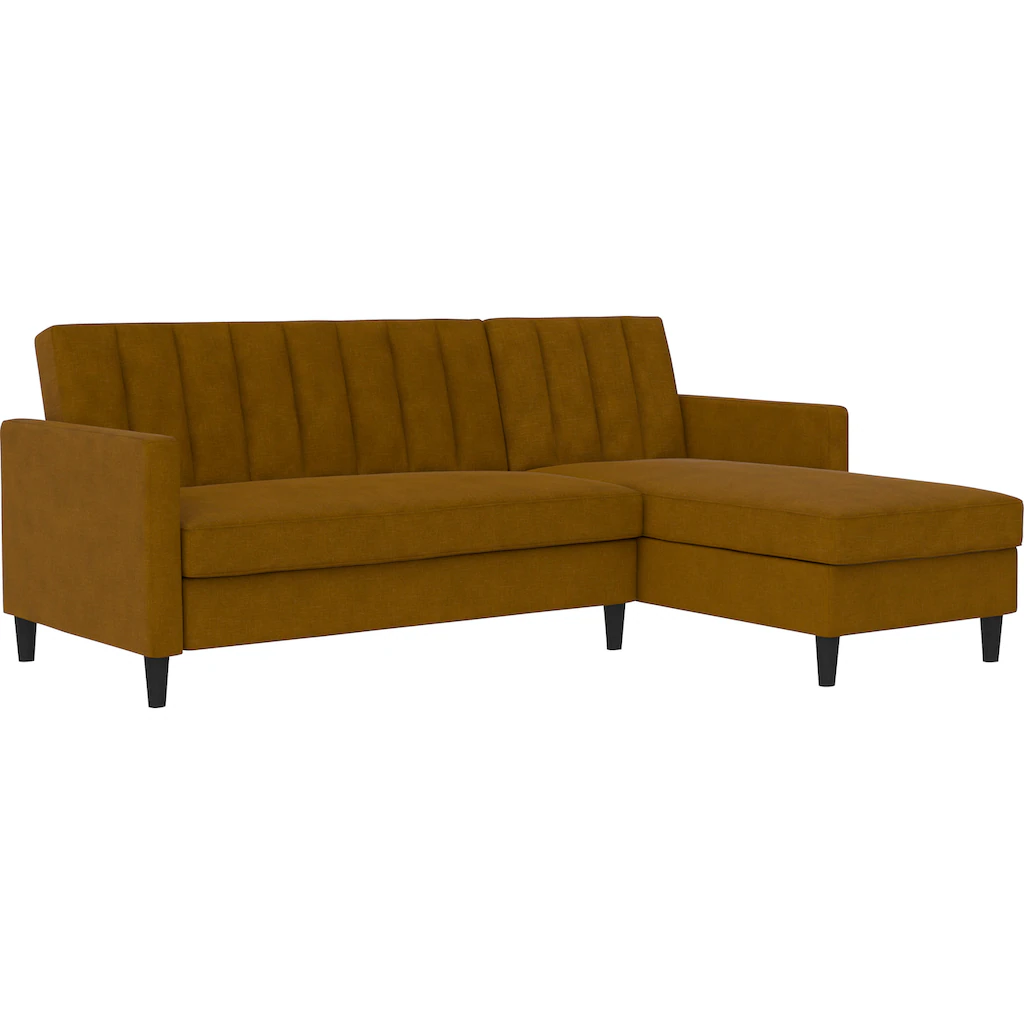 Dorel Home Ecksofa mit Schlafffunktion Recamiere mit Stauraum beidseitig montierbar Rückenlehne 2-teilig und 3-fach verstellbar kaufen Bestseller