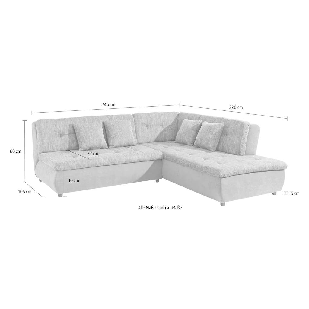 Trendfabrik Ecksofa mit Bettfunktion online kaufen Riesige Ersparnisse