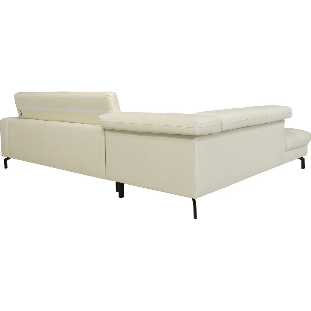 Places of Style Ecksofa »Olanta L-Form« mit verstellbaren Kopfstützen kaufen Super Sparpreis