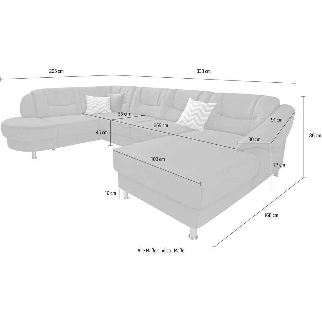 sit&more Wohnlandschaft mit Bettfunktion online kaufen Letzte 2 Tage