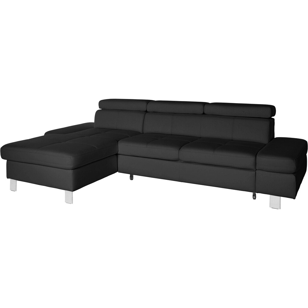 exxpo - sofa fashion Ecksofa »Fiji hochwertige Detailverarbeitung im Sitz und Rücken L-Form« bequem durch Kopf- und Armteilverstellung wahlweise mit Bettfunktion kaufen Im Verkauf