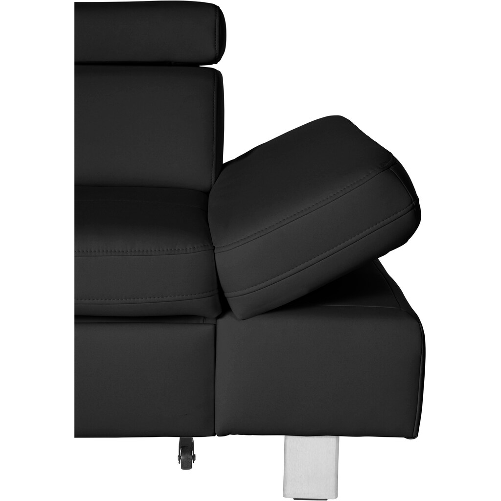 exxpo - sofa fashion Ecksofa »Fiji hochwertige Detailverarbeitung im Sitz und Rücken L-Form« bequem durch Kopf- und Armteilverstellung wahlweise mit Bettfunktion kaufen Im Verkauf