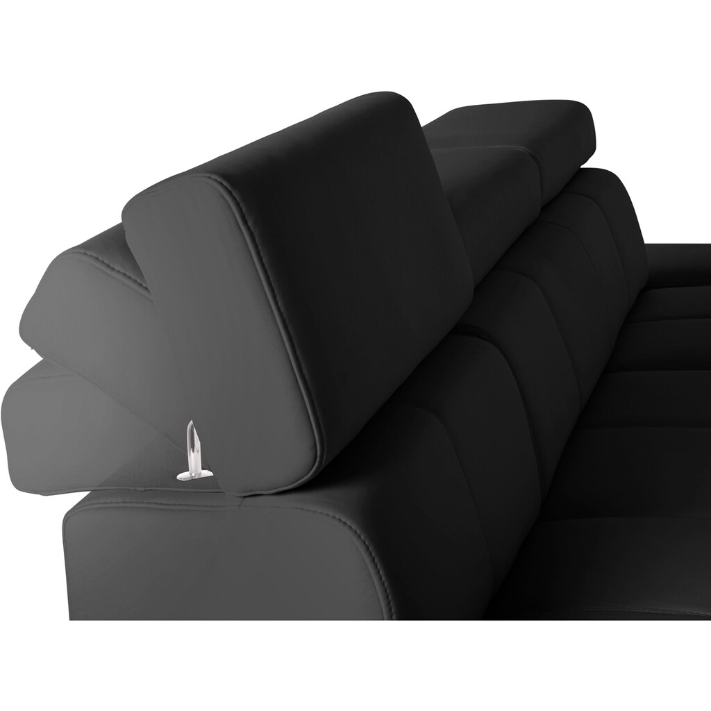 exxpo - sofa fashion Ecksofa »Fiji hochwertige Detailverarbeitung im Sitz und Rücken L-Form« bequem durch Kopf- und Armteilverstellung wahlweise mit Bettfunktion kaufen Im Verkauf