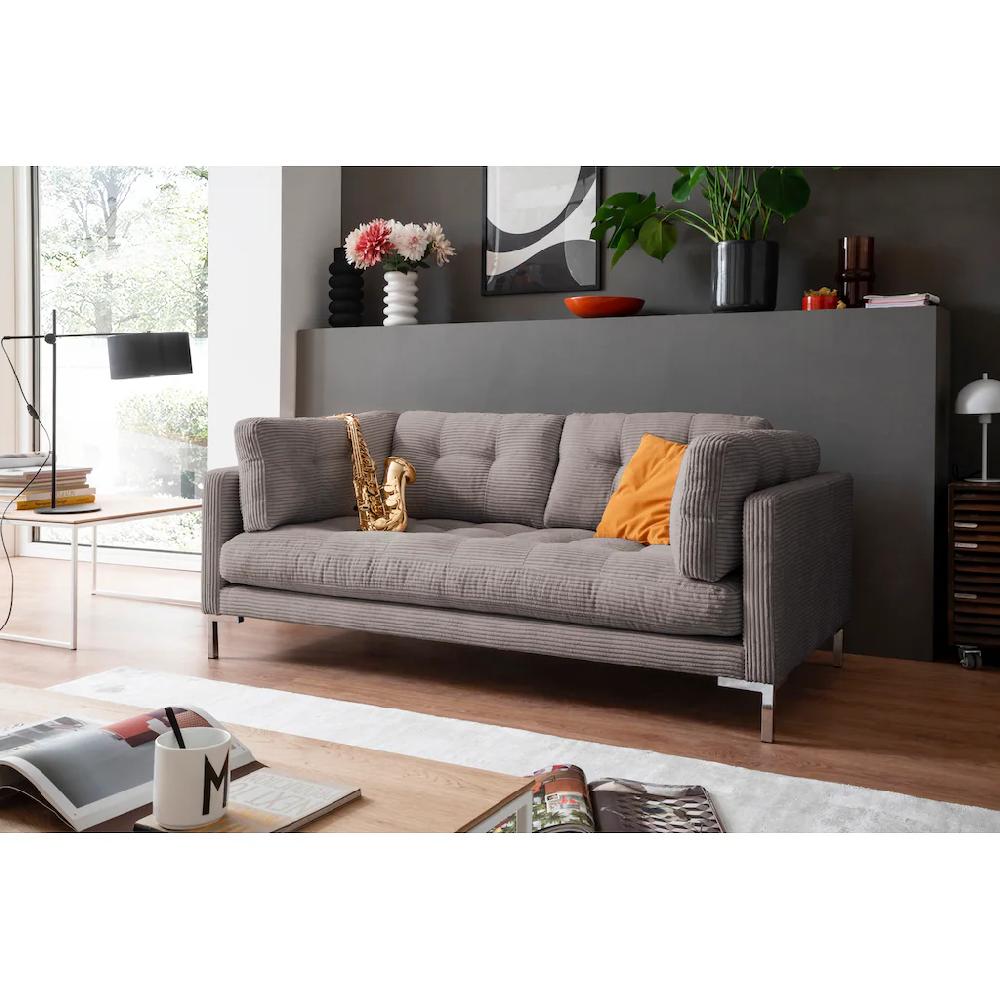Trends by HG 2-Sitzer »Landau« in Cord-Stoff mit Metallfuß kaufen 50% Rabatt für begrenzte Zeit