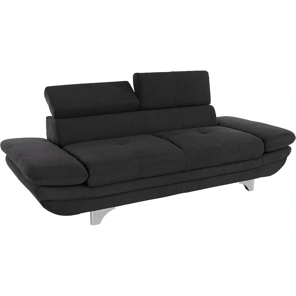 COTTA Polstergarnitur »Enterprise« (Set) Set: bestehend aus 2-Sitzer und Hocker Kopf- und Armteilverstellung kaufen Schlussverkauf