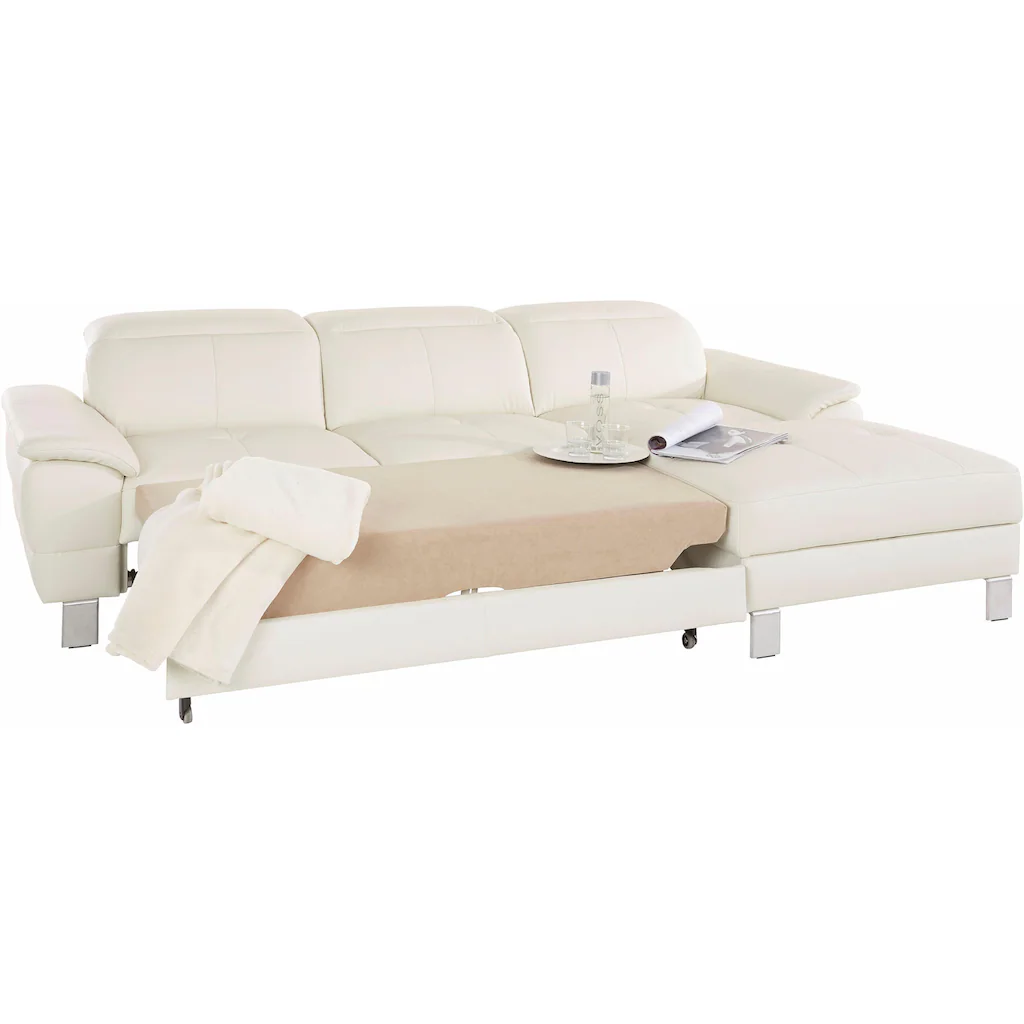 exxpo - sofa fashion Ecksofa »Mantua 2 inkl. Kopf- bzw. Rückenverstellung bequem L-Form« wahlweise mit Bettfunktion und Bettkasten tolle Verarbeitungsdetails kaufen Meist gekauft