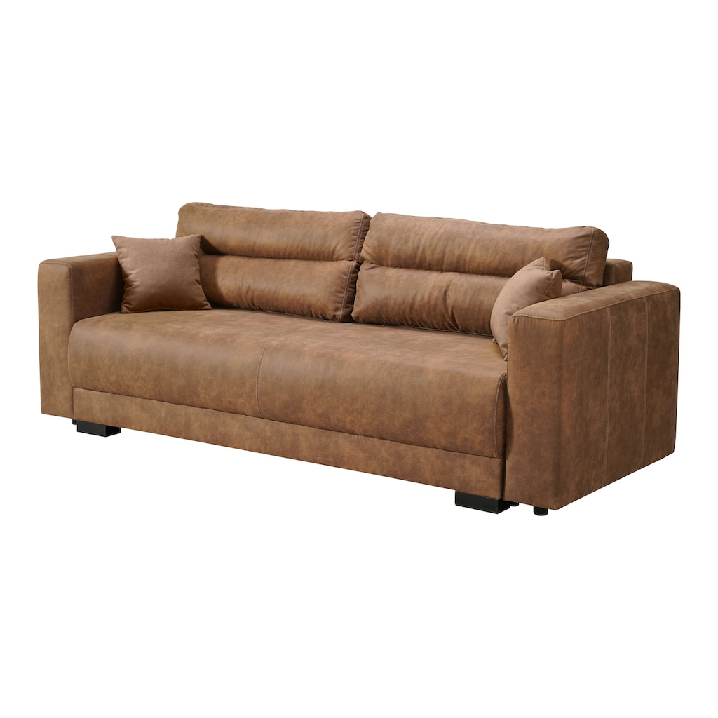 INOSIGN Schlafsofa »Witla 237 cm (Liegefläche 150/196 cm) mit Bettkasten« inkl. loser Zier- und Rückenkissen und mit Federkernpolsterung kaufen Cyber Monday