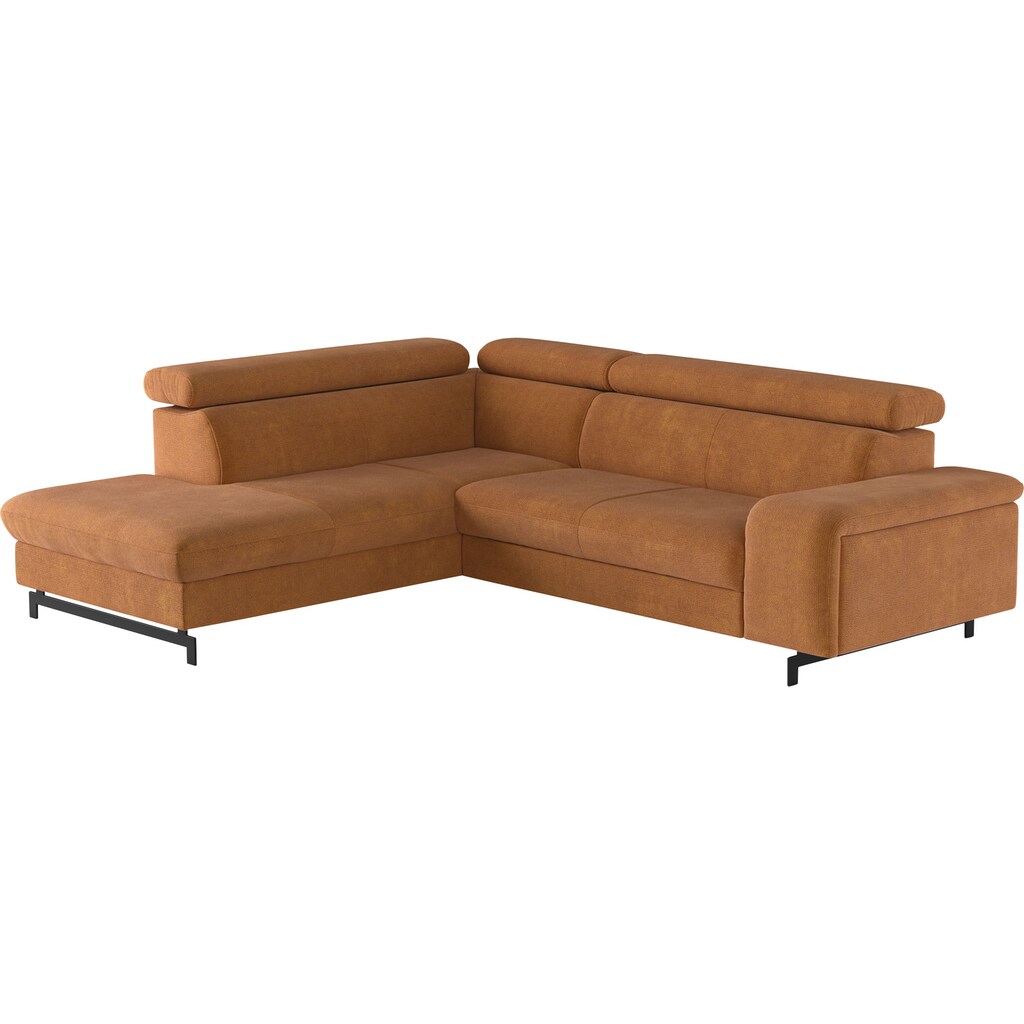 COTTA Ecksofa »Emma L-Form« Verstellbare Kopfstützen optional mit Schlaffunktion und Bettkasten Weihnachtsangebot