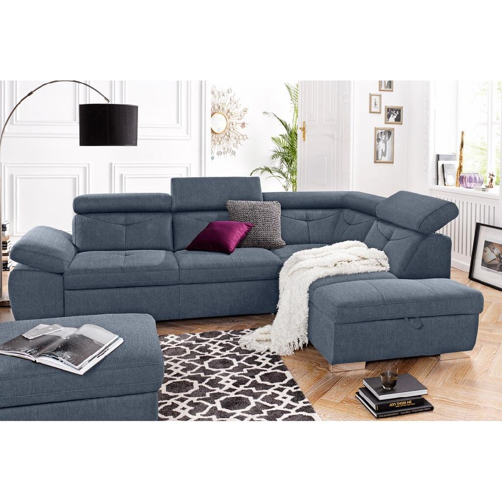 exxpo - sofa fashion Ecksofa »Spring super bequem und komfortabel mit Armteil- und Kopfteilfunktion« wahlweise mit Bettfunktion und Bettkasten L-Form kaufen