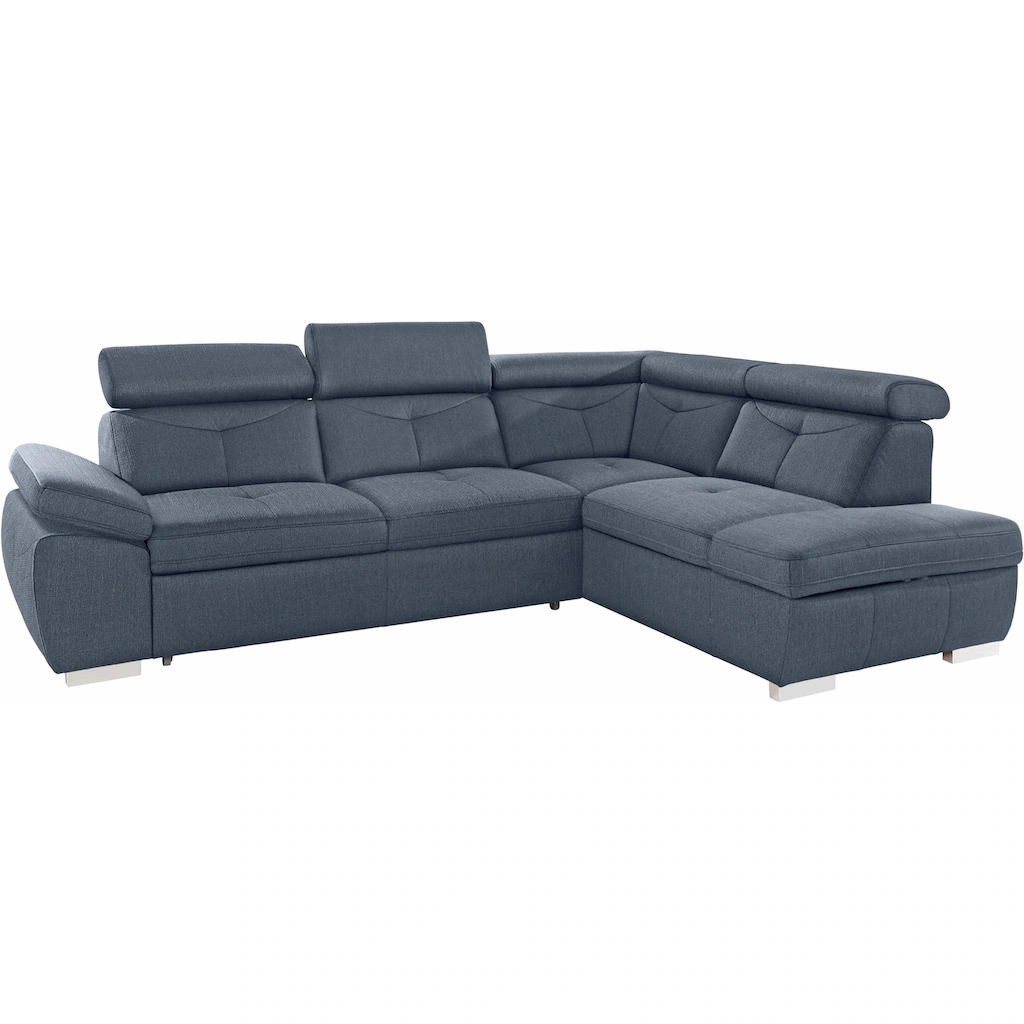 exxpo - sofa fashion Ecksofa »Spring super bequem und komfortabel mit Armteil- und Kopfteilfunktion« wahlweise mit Bettfunktion und Bettkasten L-Form kaufen Vatertagsangebot