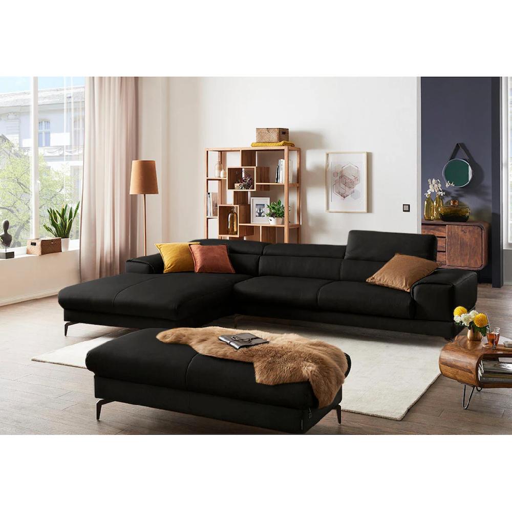 W.SCHILLIG Ecksofa »piedroo Designsofa mit tollem Sitzkomfort bequem und elegant L-Form« Kopfteilverstellung wahlweise mit Sitztiefenverstellung Breite 343cm kaufen