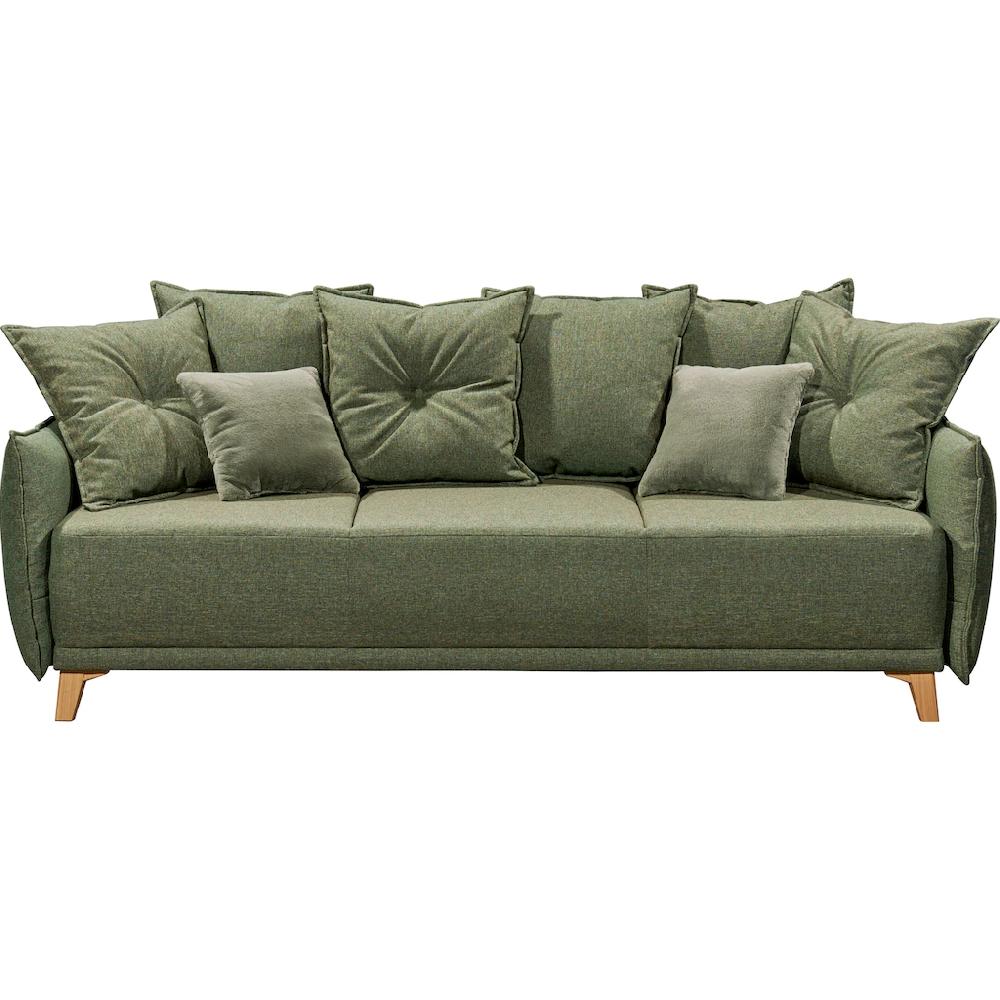 ED EXCITING DESIGN Schlafsofa »Pamplona« mit Bettfunktion Bettkasten Rücken- und Zierkissen frei im Raum kaufen Saisonale Angebote