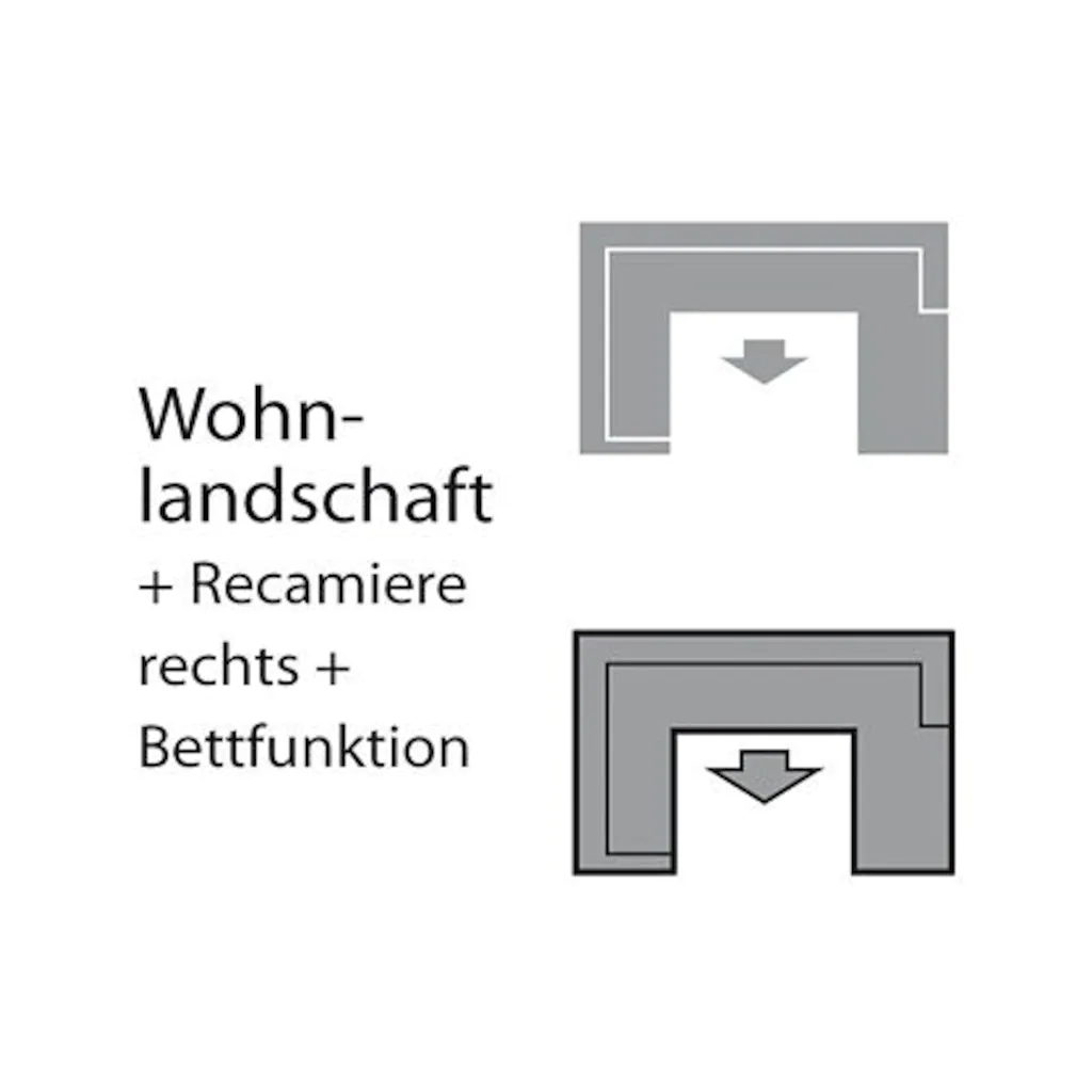 DOMO collection Wohnlandschaft Wahlweise mit Bettfunktion Letzte 2 Tage