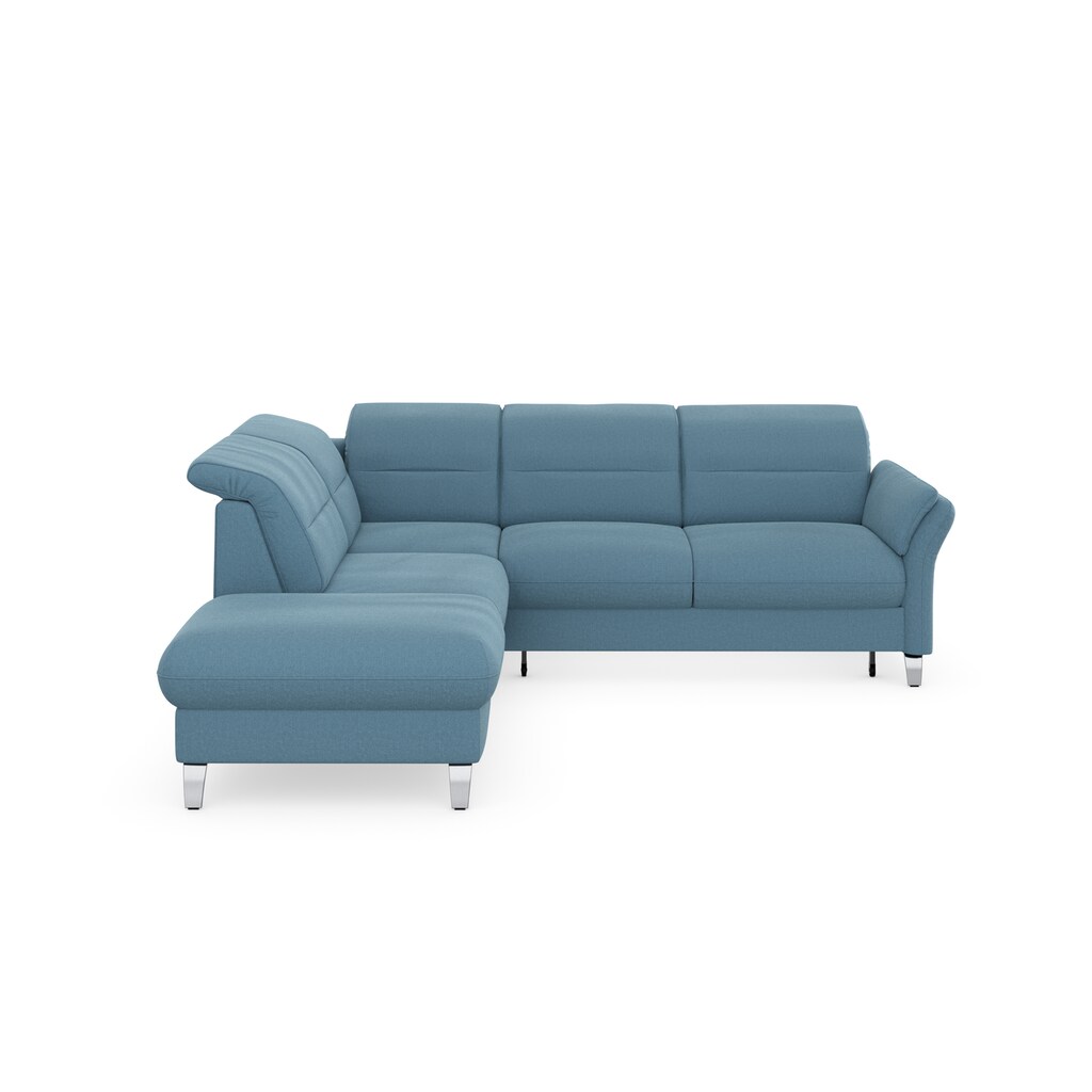 sit&more Ecksofa »Grenoble L-Form« Federkern wahlweise mit Bettfunktion Stauraum Armteilverstellung kaufen Letzter Tag