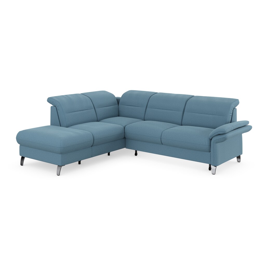sit&more Ecksofa »Grenoble L-Form« Federkern wahlweise mit Bettfunktion Stauraum Armteilverstellung kaufen Letzter Tag
