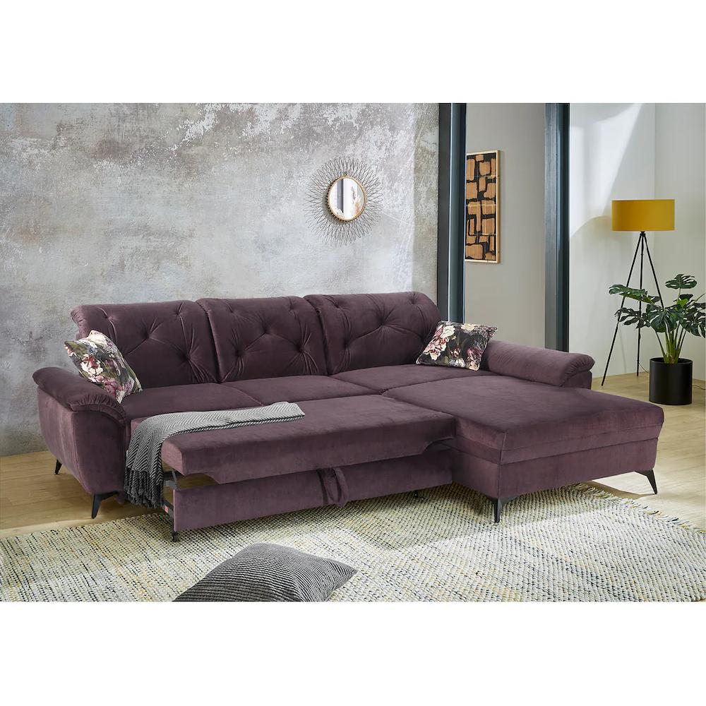 Jockenhöfer Gruppe Ecksofa »Studio L-Form« 3 individuell verstellbare Kopftützen Bettfunktion Relaxfunktion kaufen Nur noch ein Tag übrig