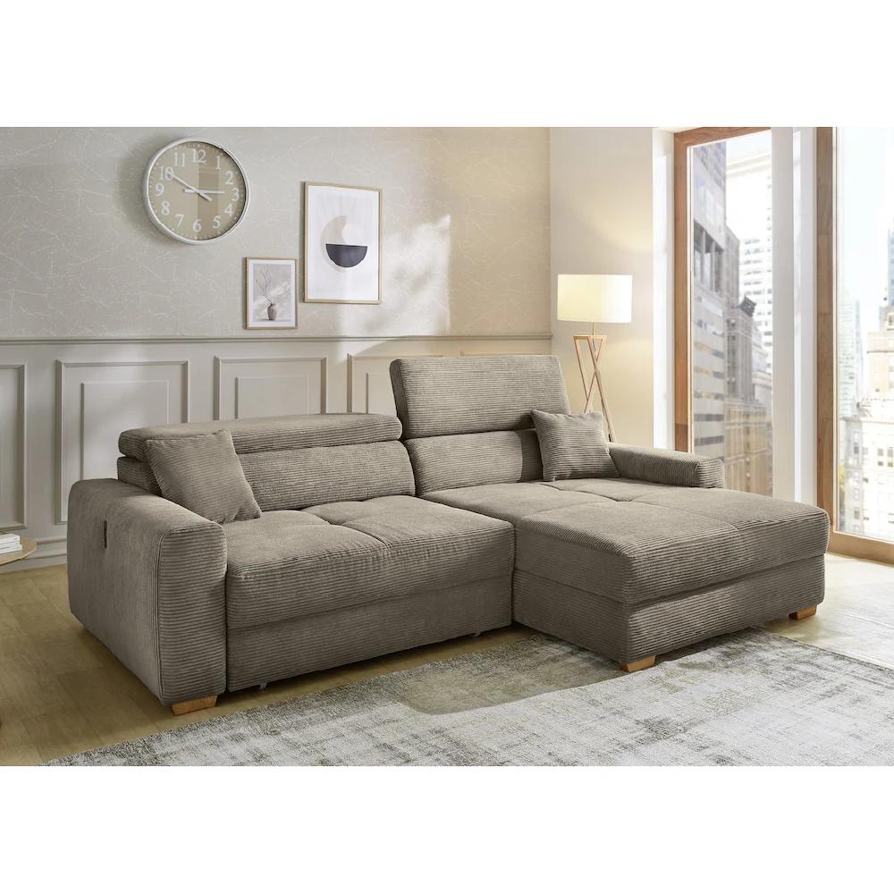 Jockenhöfer Gruppe Ecksofa »Slider 60cm elektromotorische Sitztiefenverstellung« 140kg Belastbarkeit USB-Ladeports Ottomane links/ rechts montierbar Online