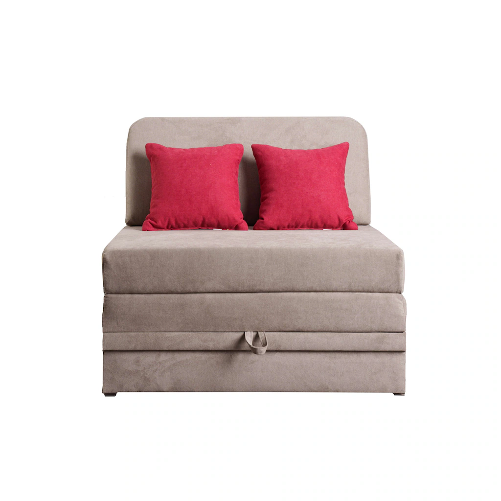INOSIGN Schlafsofa »Fantastico Plus Schlafsofa 92cm (Liegefläche 92/190cm)« mit Bettkasten Inklusive 1 Rücken- und 2 Zierkissen kaufen Outlet