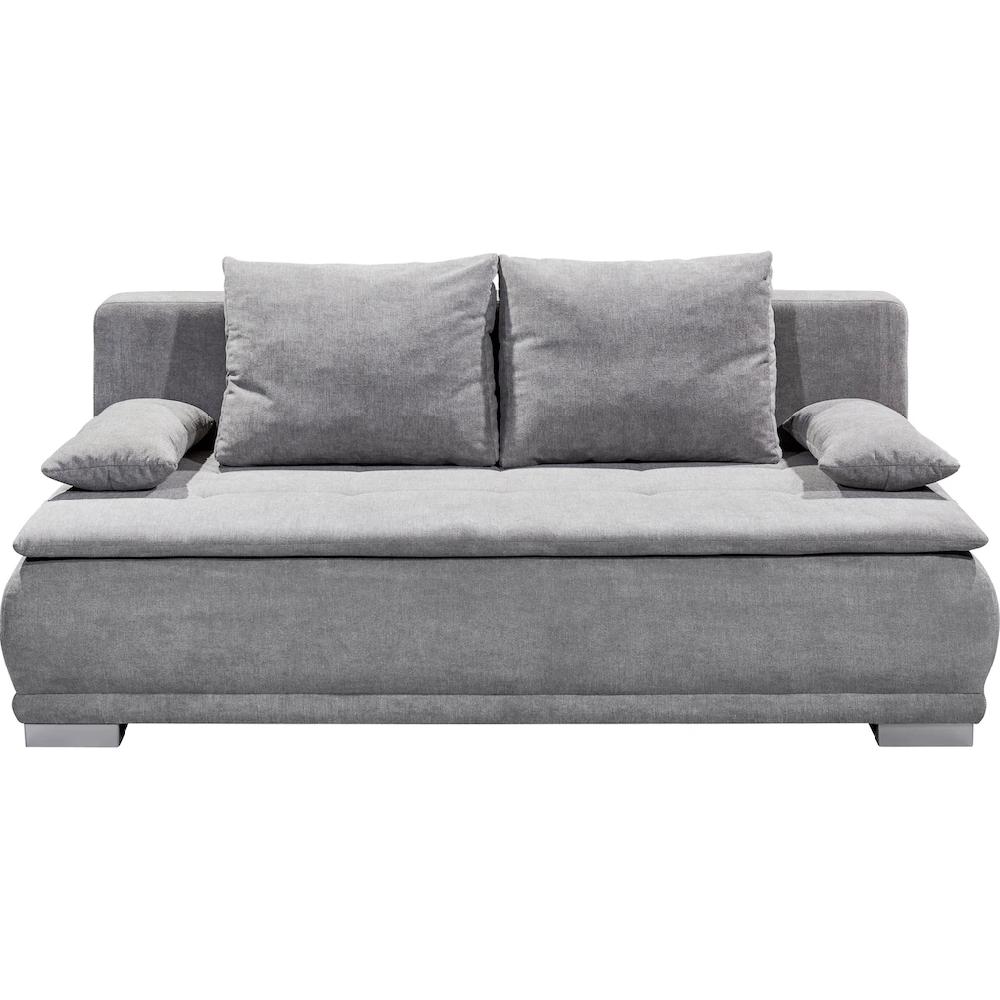 ED EXCITING DESIGN Schlafsofa »Luigi« mit Bettfunktion Bettkasten Rücken- und Armlehnkissen frei im Raum kaufen