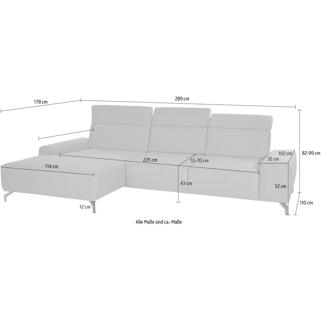 sit&more Ecksofa »Gizeh L-Form« kaufen Kostenloser Versand