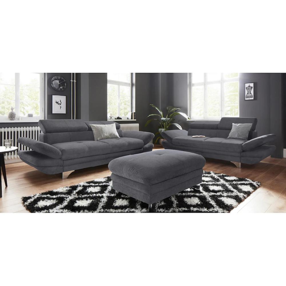COTTA Polstergarnitur »Enterprise« (Set) Set: bestehend aus 2 5-Sitzer und Hocker Kopf- und Armteilverstellung kaufen Online Shopping